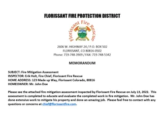 Sample Memorandum for Property Insurance Carrier document